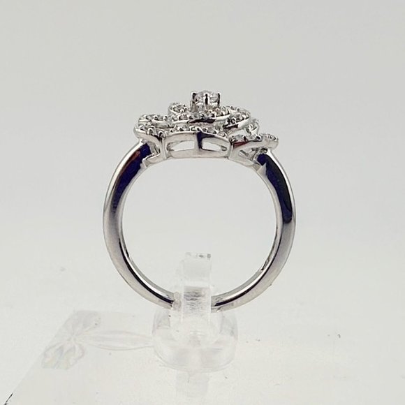 Shining White Sapphire Ring and Pendant Set - Sterling Silver with 18" Chain - Picture 8 of 14